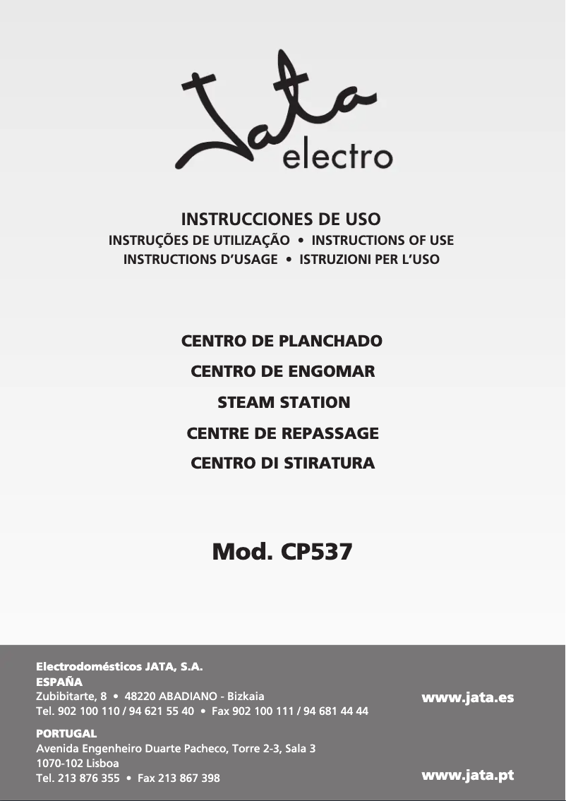 Image de la première page du manuel de l'appareil CP537