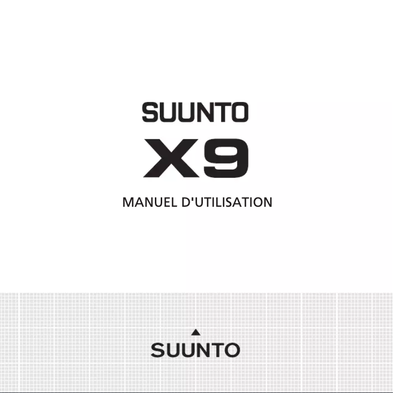 Page n°1 - Manuel utilisateur Suunto X9