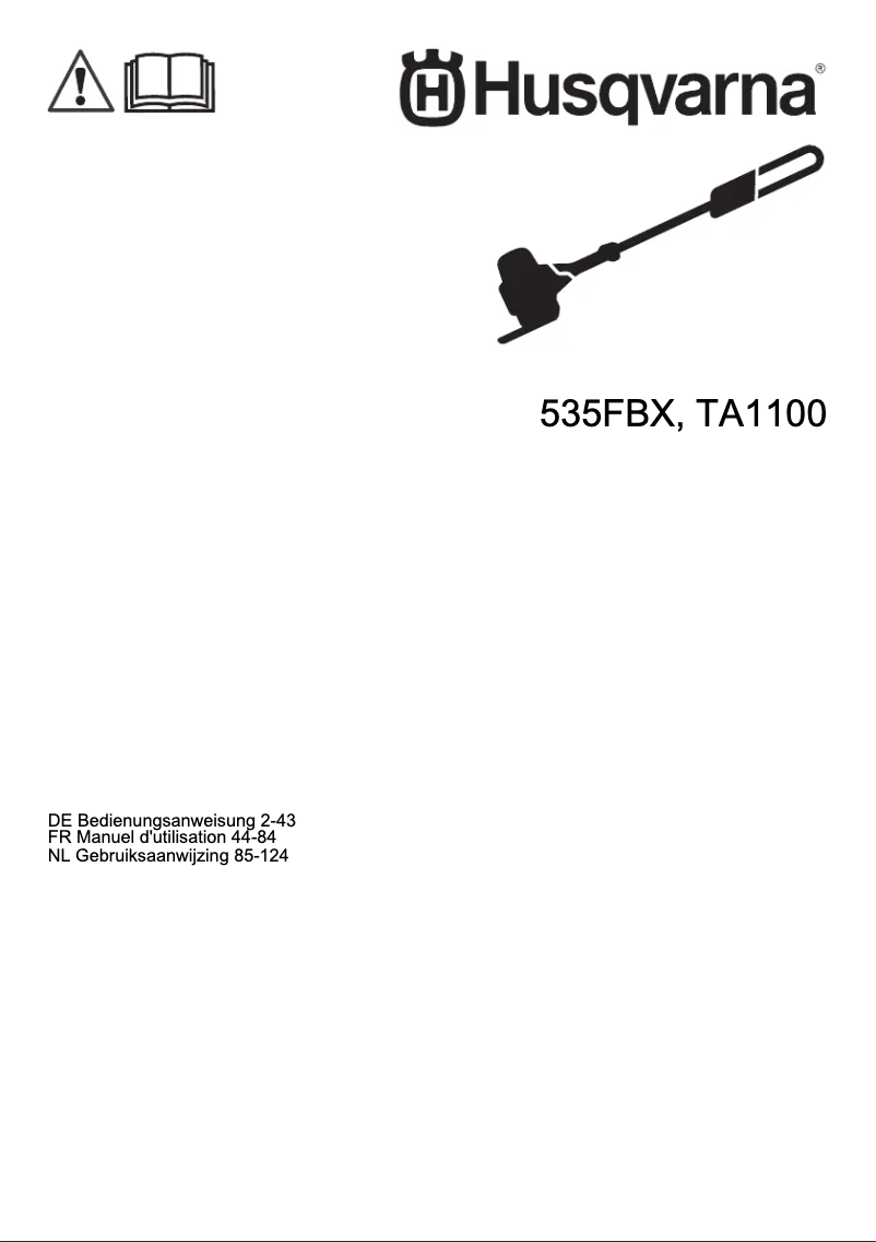 Page n°1 - Manuel utilisateur Husqvarna 535FBX