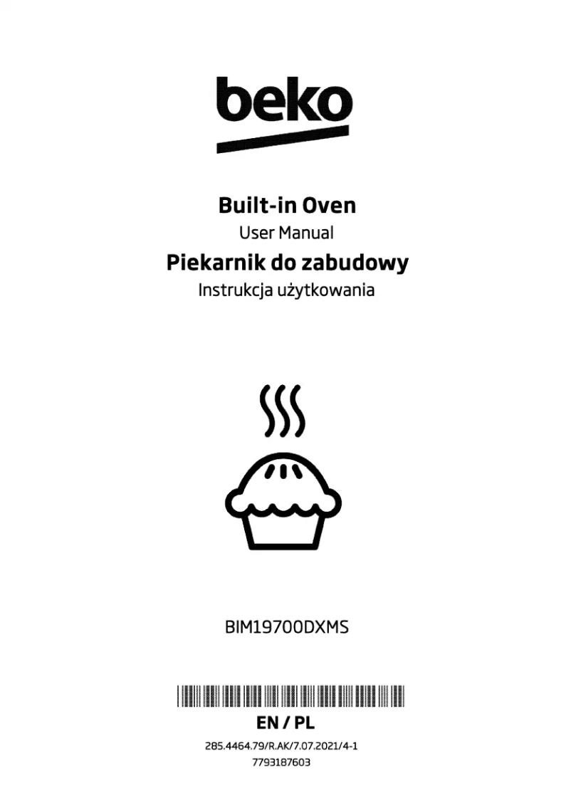 Page n°1 - Manuel utilisateur Beko BIM19700DXMS