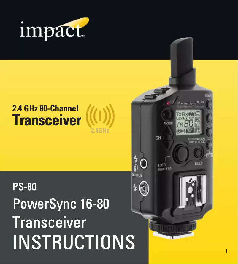 Image de la première page du manuel de l'appareil PowerSync 16-80