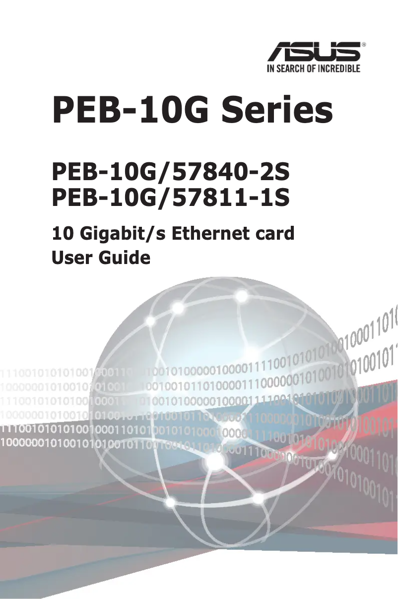 Image de la première page du manuel de l'appareil PEB-10G/57811-1S