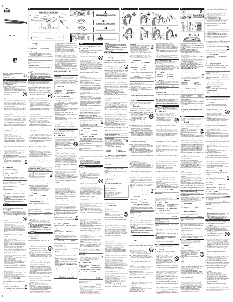 Page n°1 - Manuel utilisateur Philips 7000 Series BHS752