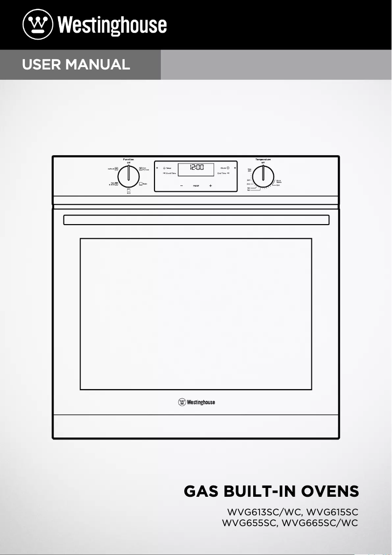 Page 1 de la notice Manuel utilisateur Westinghouse WVG665