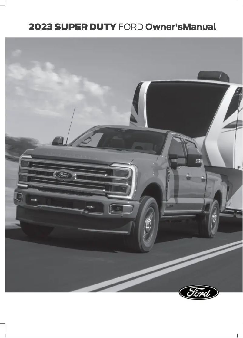 Page n°1 - Manuel utilisateur Ford Super Duty (2023)