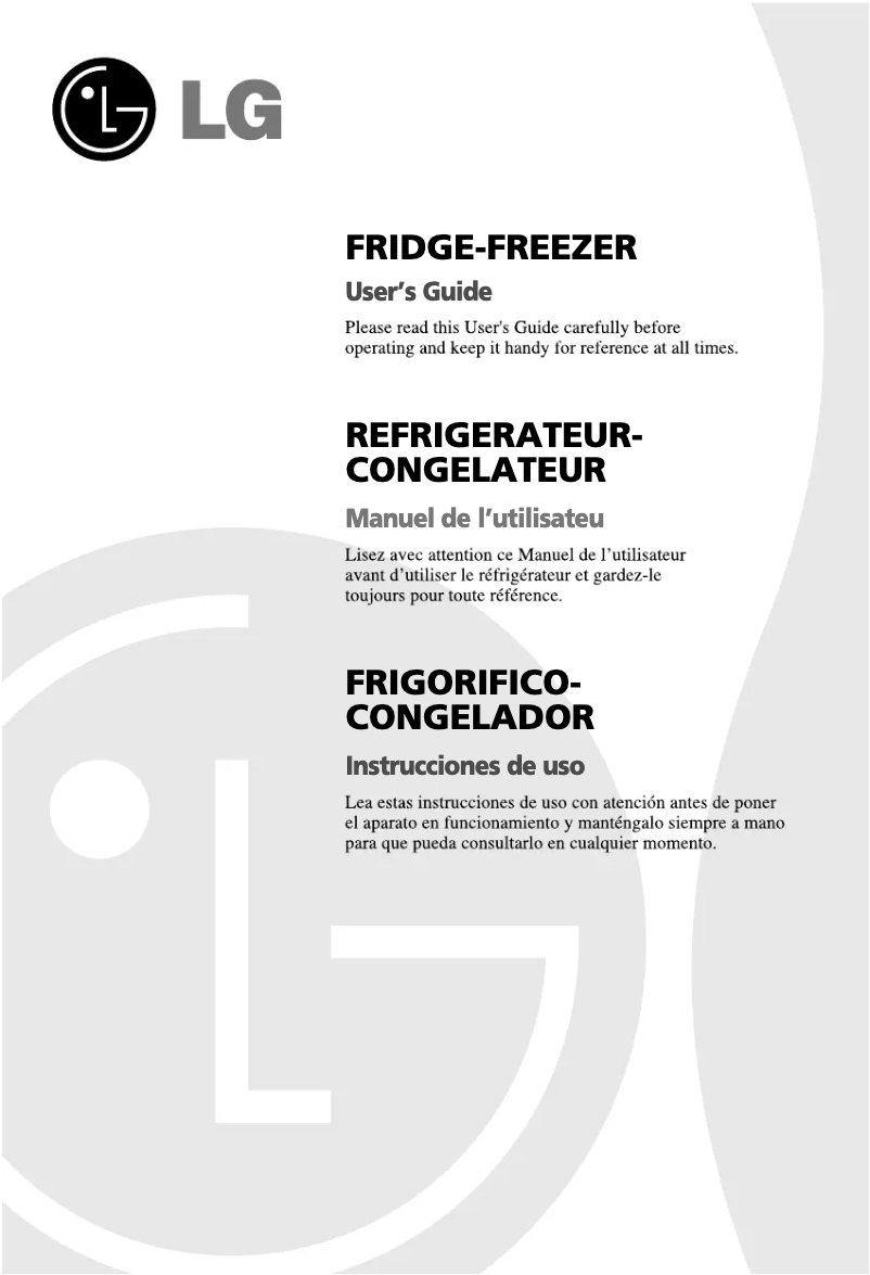 Page 1 de la notice Manuel utilisateur LG GC-409GLQ