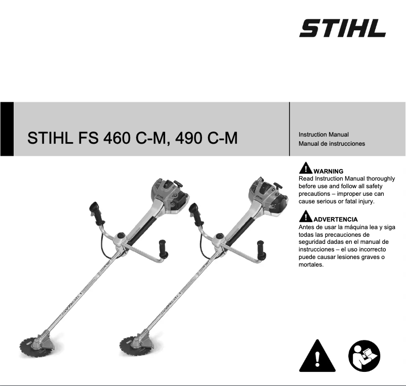Page 1 de la notice Manuel utilisateur Stihl FS 490 C-M
