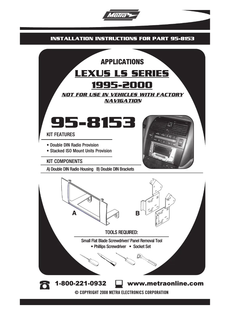 Page n°1 - Mode d'emploi Metra 95-8153