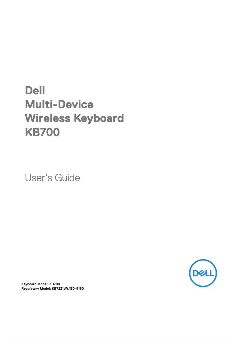 Image de la première page du manuel de l'appareil KB700