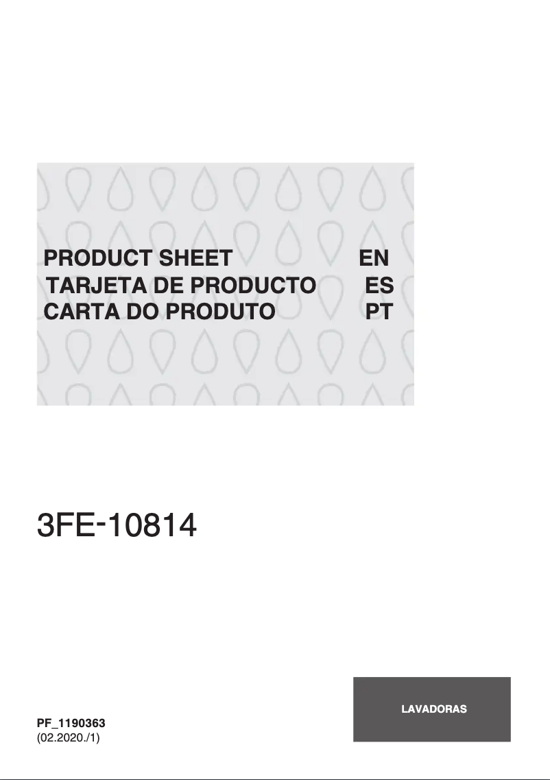 Image de la première page du manuel de l'appareil 3FE-10814