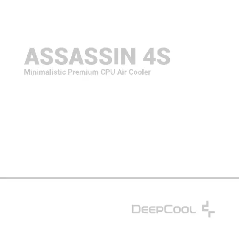 Page 1 de la notice Manuel utilisateur DeepCool ASSASSIN 4S