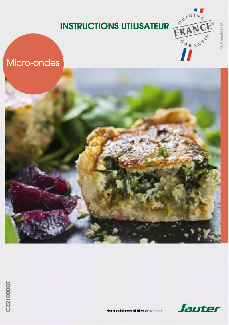 Page 1 de la notice Manuel utilisateur Sauter SMS7121B