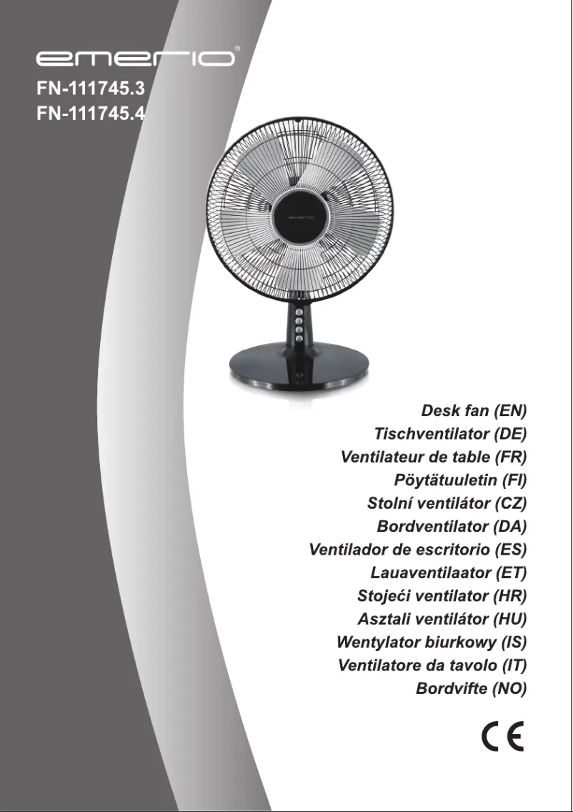 Page 1 de la notice Manuel utilisateur Emerio FN-111745.3