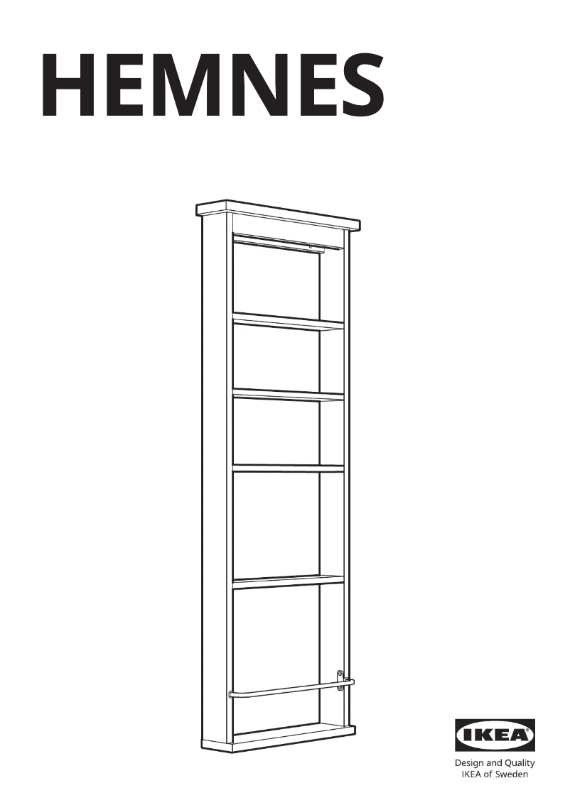 Página 1 del manual Manual de usuario Ikea HEMNES 204.294.25