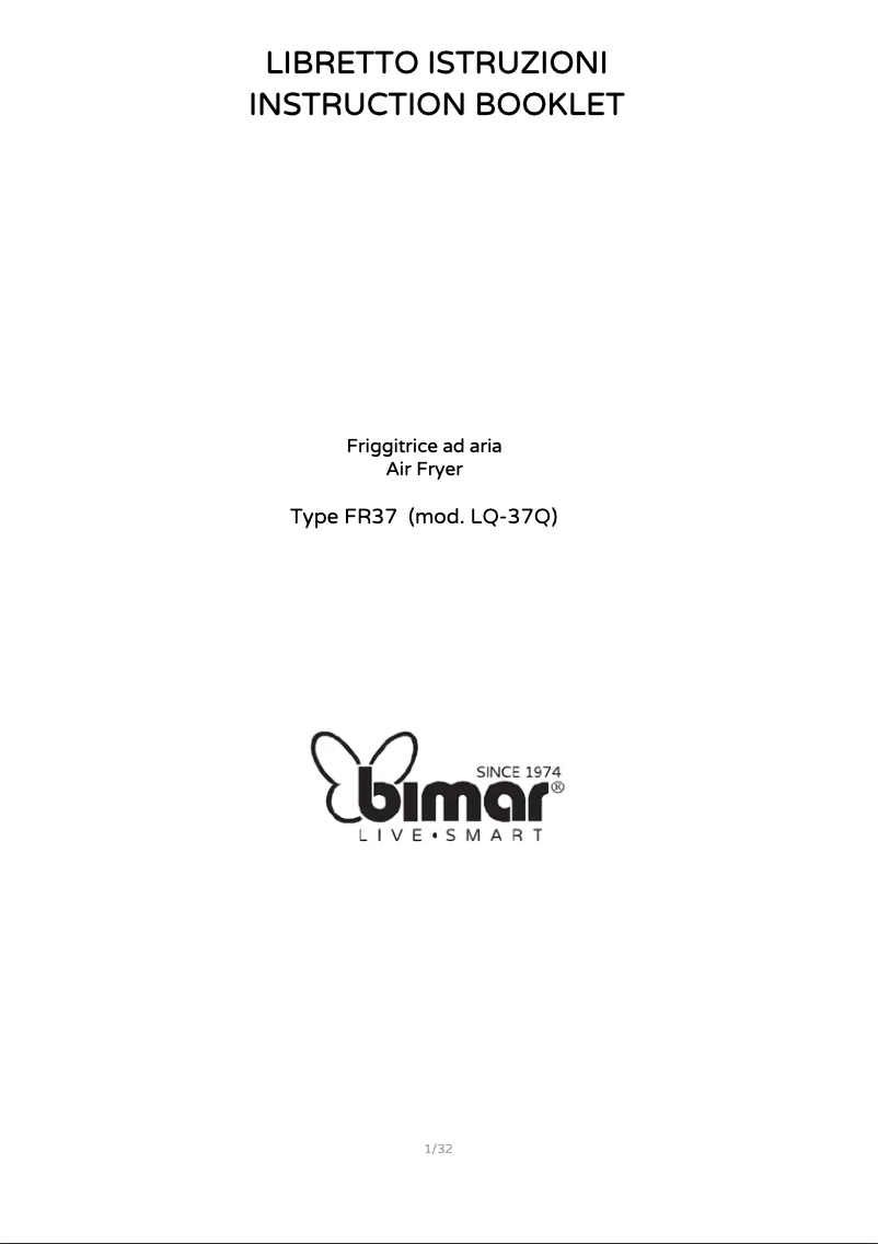 Image de la première page du manuel de l'appareil FR37