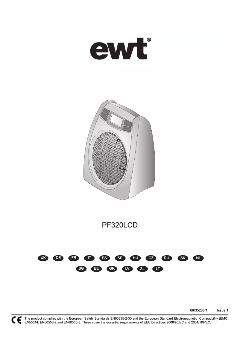 Página 1 del manual Manual de usuario EWT PF320LCD