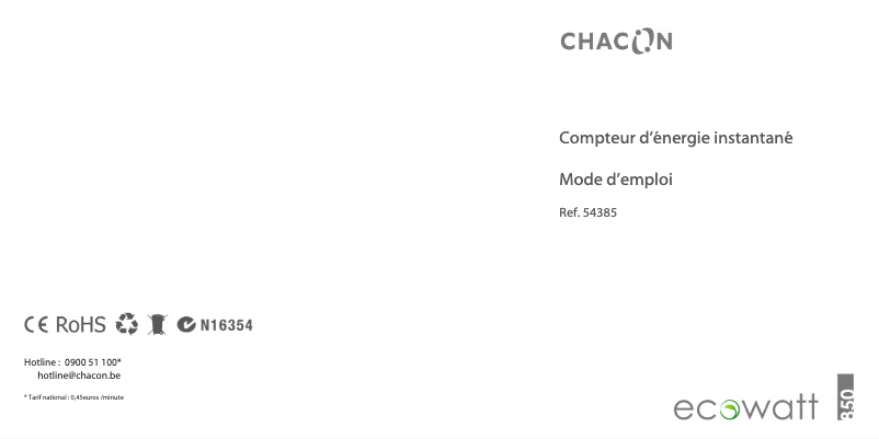 Imagen de la primera página del manual del dispositivo 54385