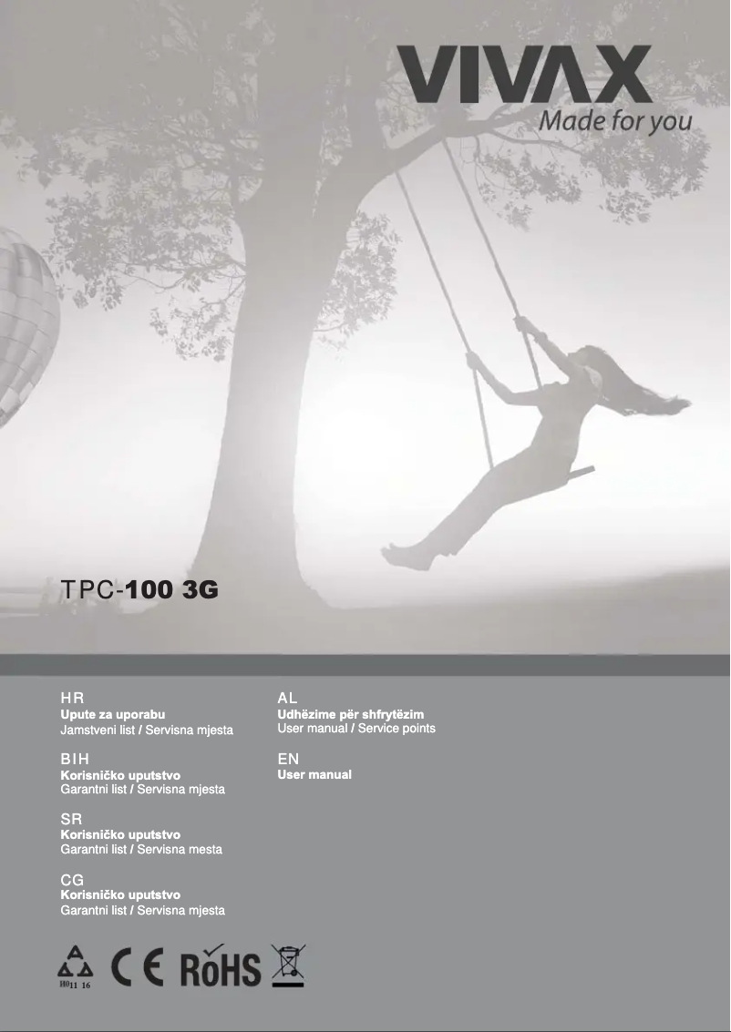 Image de la première page du manuel de l'appareil TPC-100 3G
