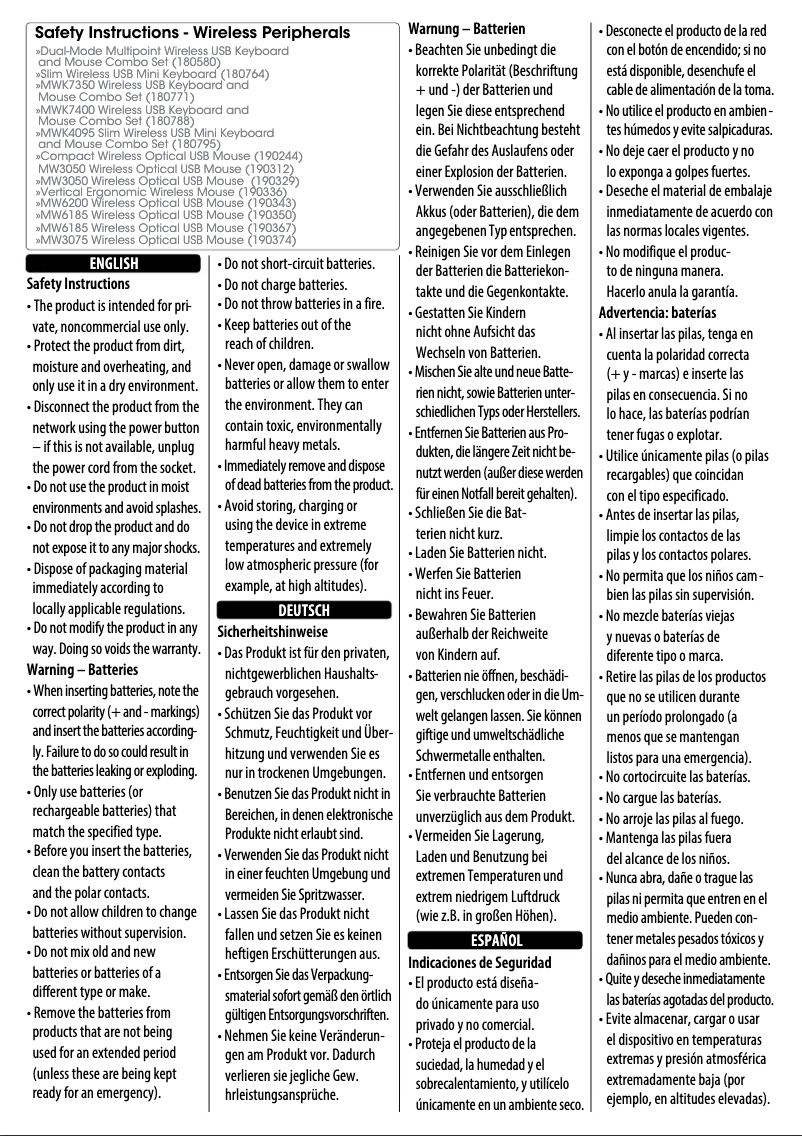 Image de la première page du manuel de l'appareil 190244