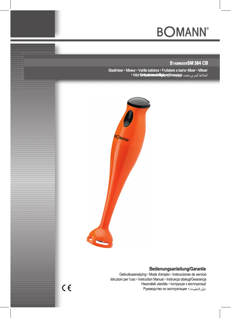Page 1 de la notice Manuel utilisateur Bomann SM 384 CB