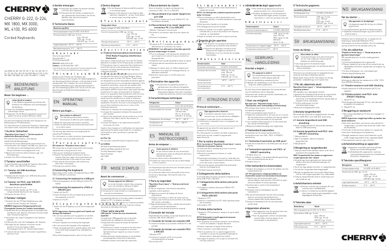 Image de la première page du manuel de l'appareil G83-6104