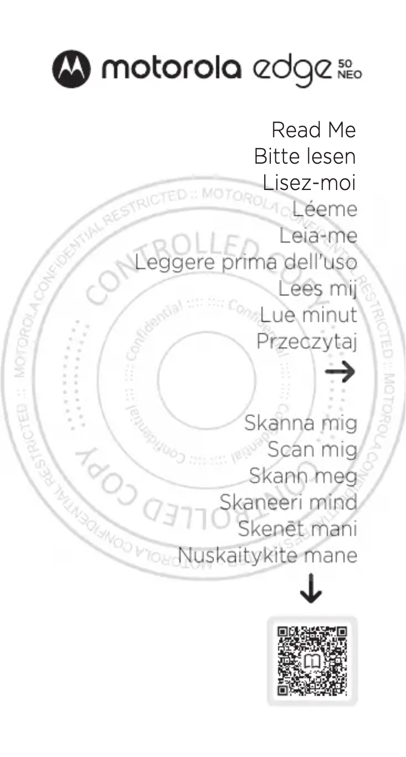Page 1 de la notice Manuel utilisateur Motorola Edge 50 Neo