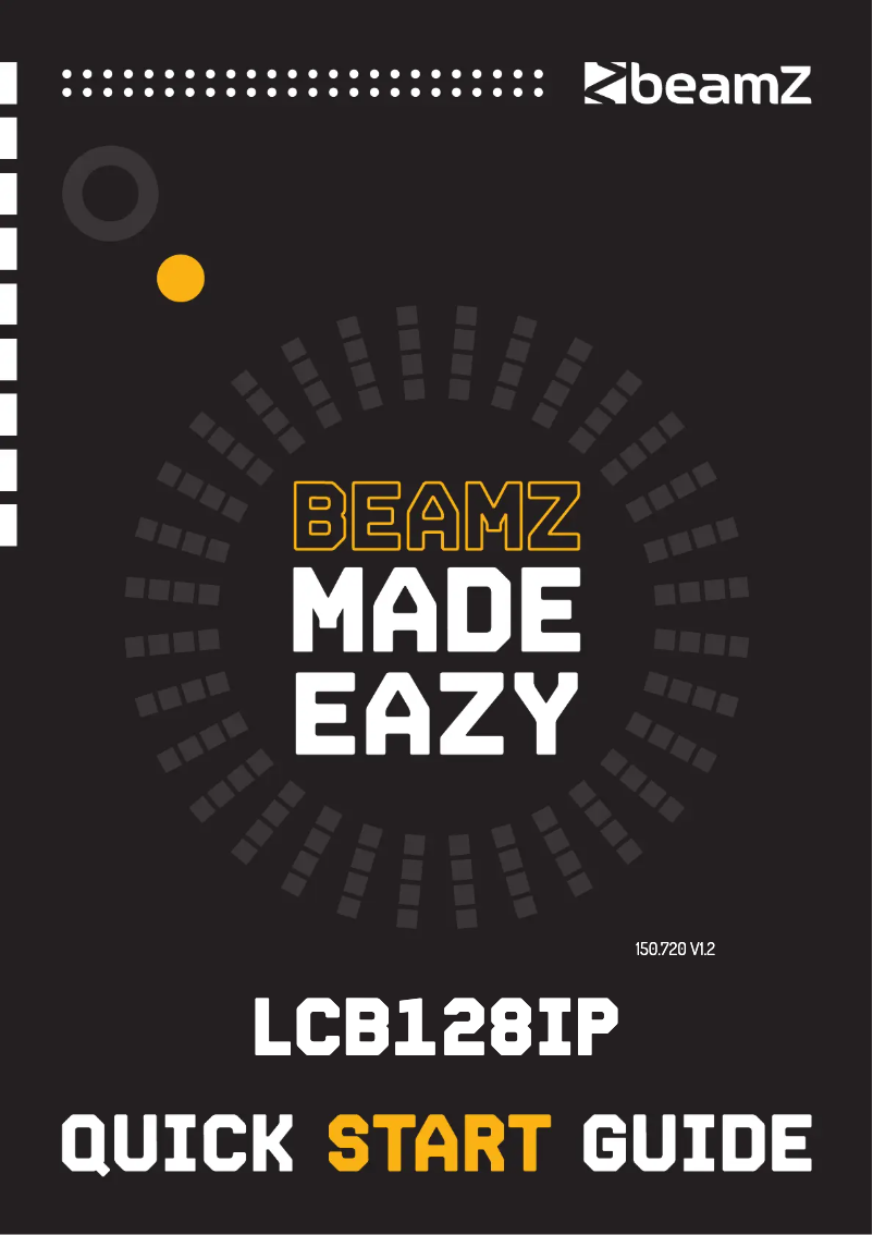 Page 1 de la notice Guide de démarrage rapide BeamZ LCB128IP