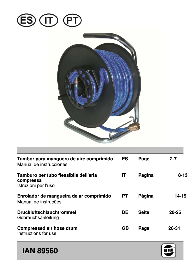 Page n°1 - Manuel utilisateur Powerfix IAN 089560