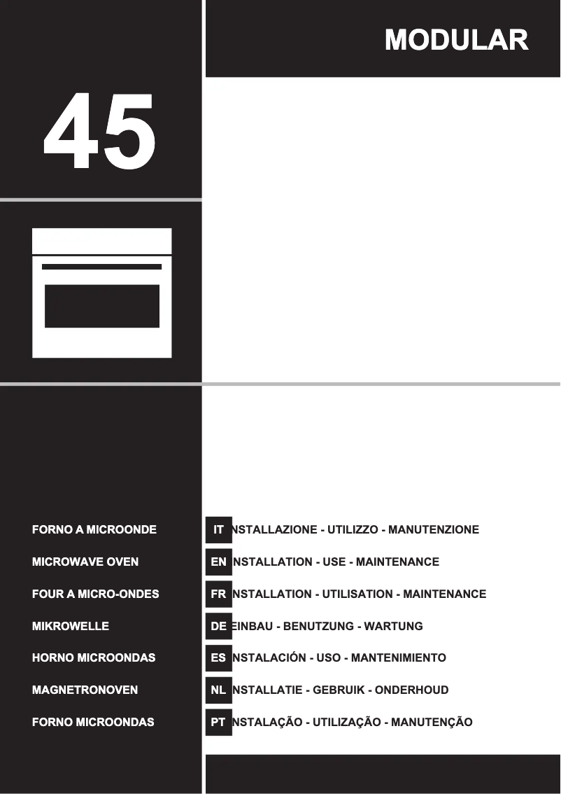 Page n°1 - Manuel utilisateur Ilve ILCM45GV