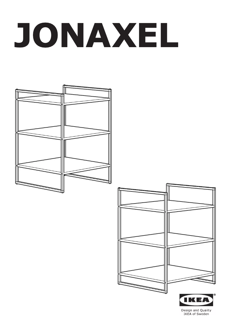 Page 1 de la notice Manuel utilisateur Ikea JONAXEL