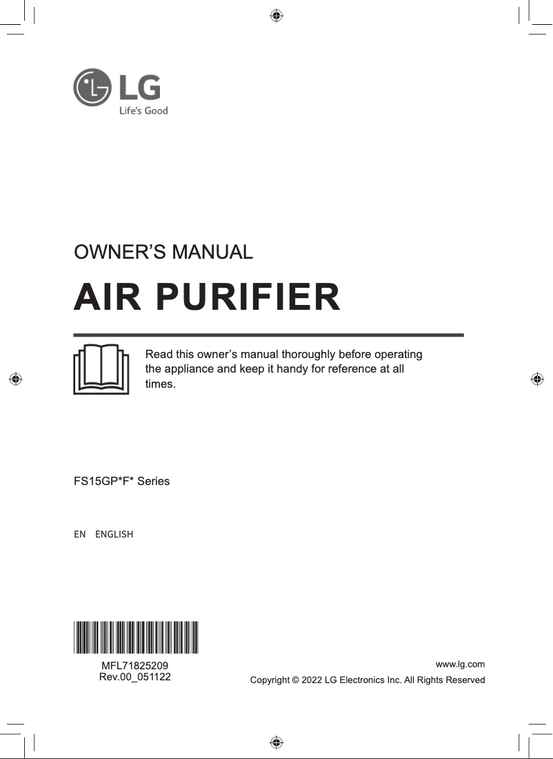 Page 1 de la notice Manuel utilisateur LG FS15GPSF0