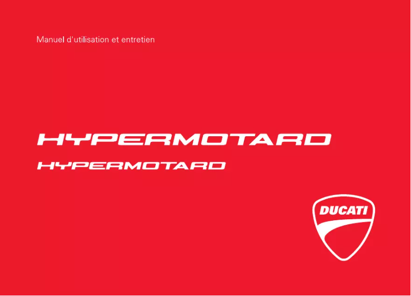 Page 1 de la notice Manuel utilisateur Ducati Hypermotard (2015)