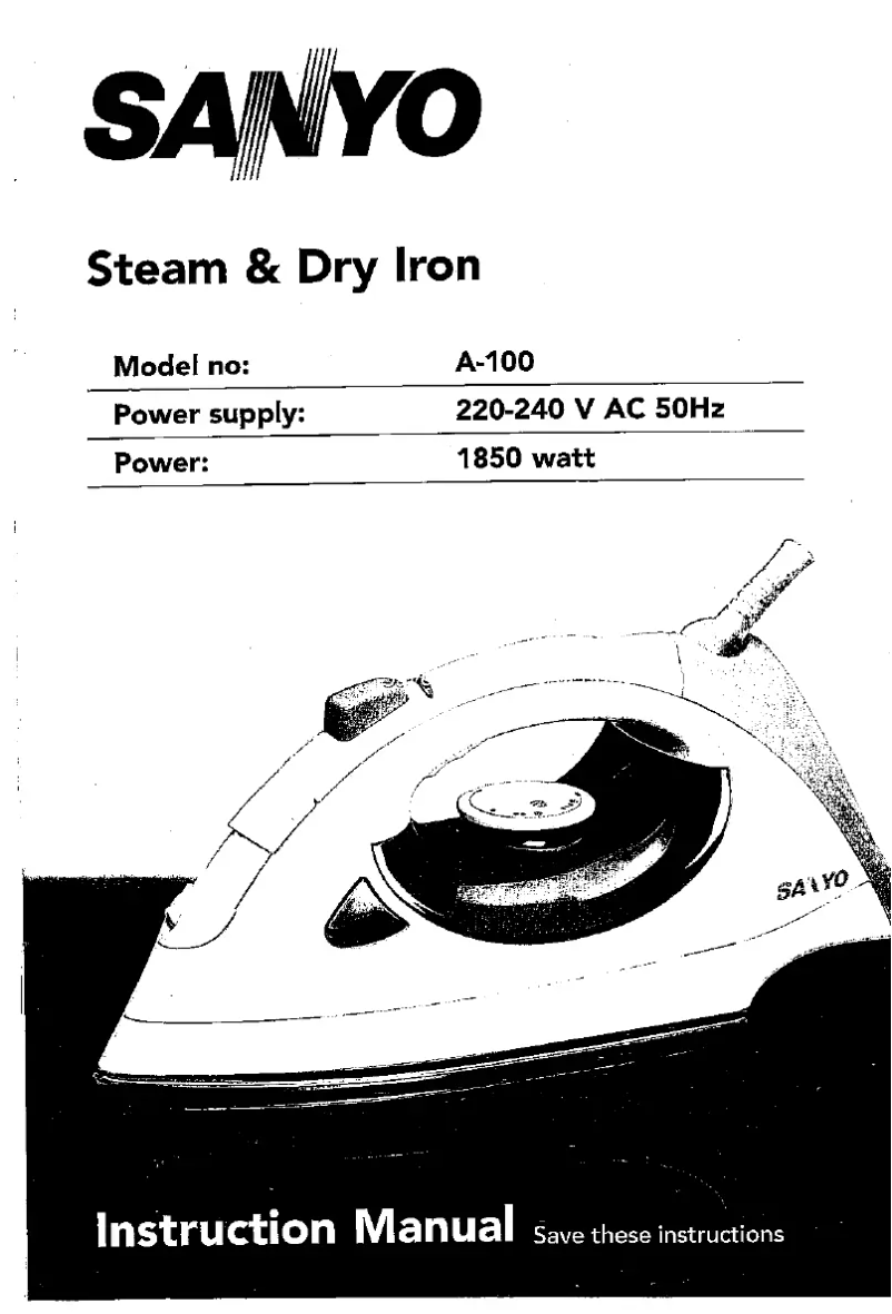 Página 1 del manual Manual de usuario Sanyo A-100