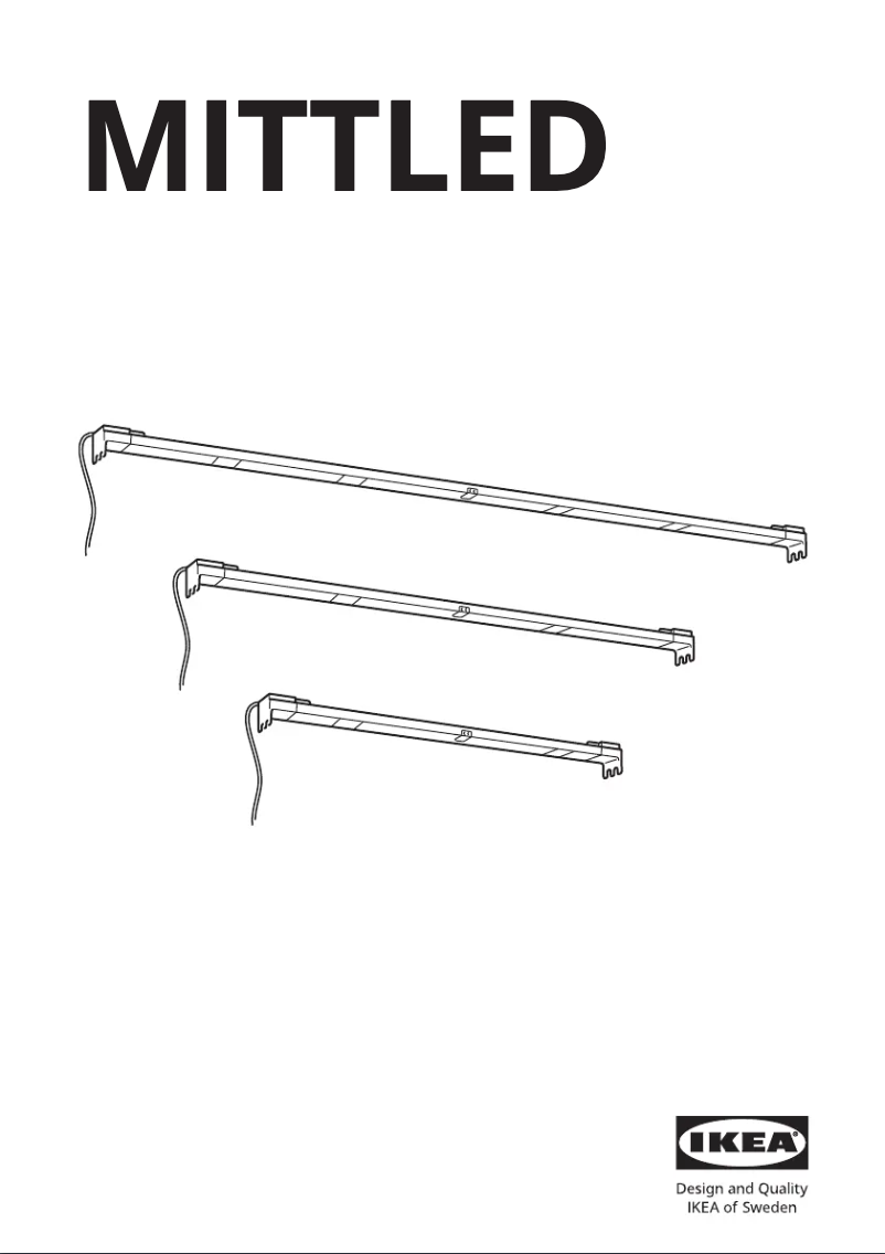 Page 1 de la notice Manuel utilisateur Ikea MITTLED 304.635.17