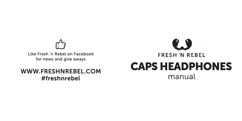 Page n°1 - Manuel utilisateur Fresh 'n Rebel Caps