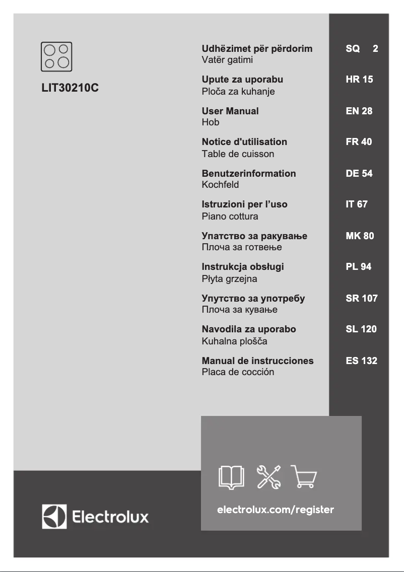 Page 1 de la notice Manuel utilisateur Electrolux LIT30210C