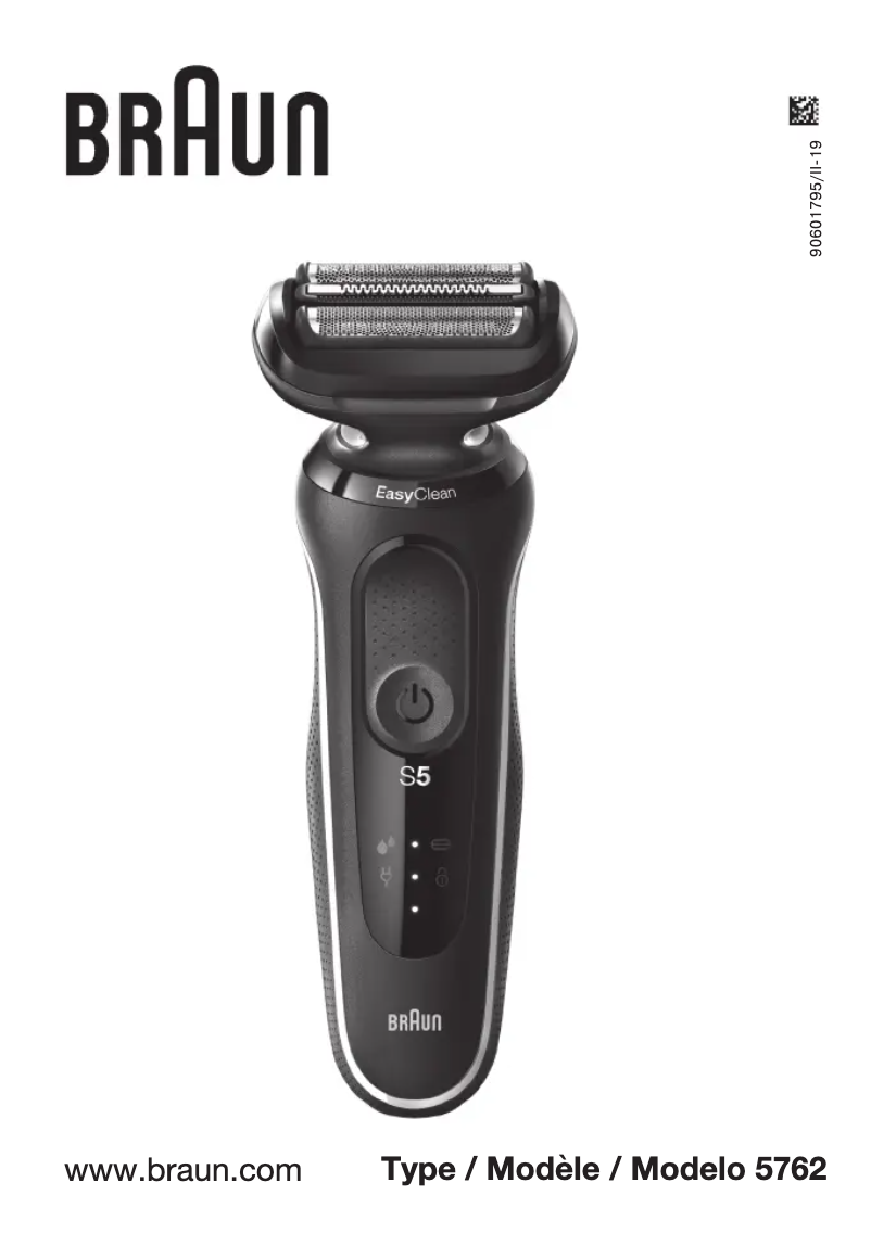 Page n°1 - Manuel utilisateur Braun Series 5 50-B1200s