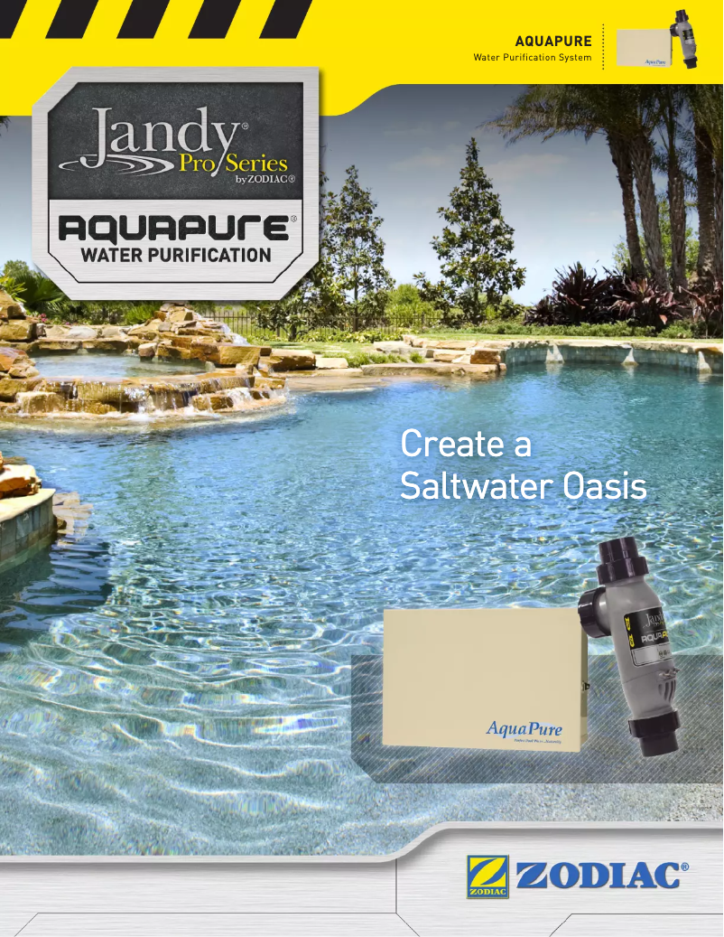 Page 1 of the manual Brochure JANDY AquaPure APUREM