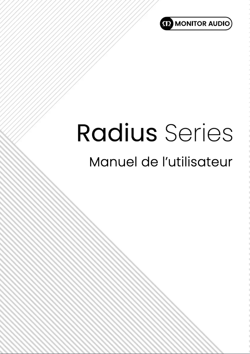 Page n°1 - Manuel utilisateur Monitor Audio Radius One