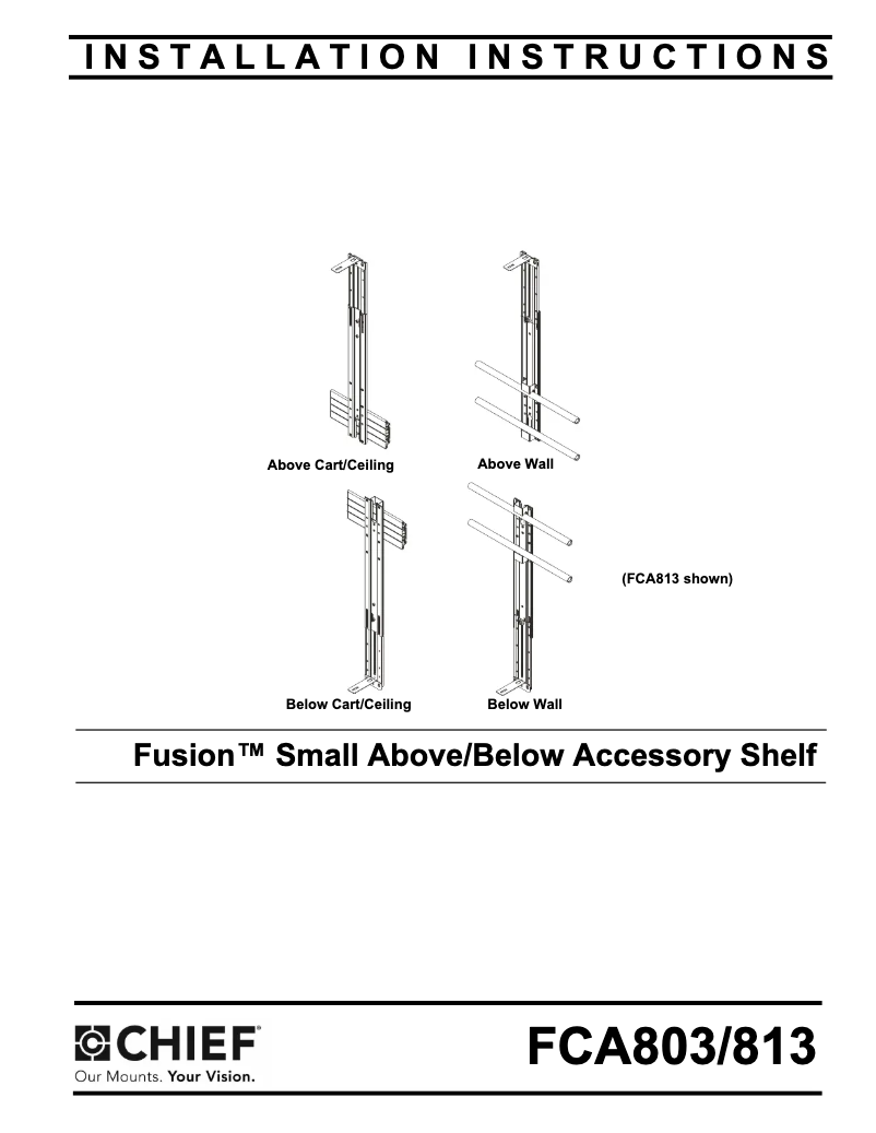 Page n°1 - Manuel utilisateur Chief FCA813