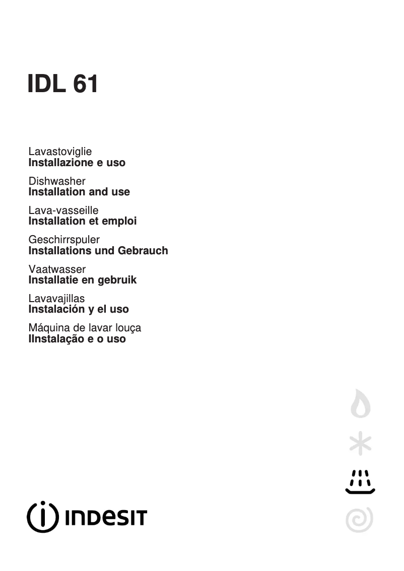Page n°1 - Manuel utilisateur Indesit IDL 61 EU .2