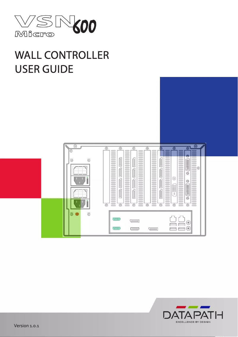 Page n°1 - Manuel utilisateur Datapath VSNMicro 600