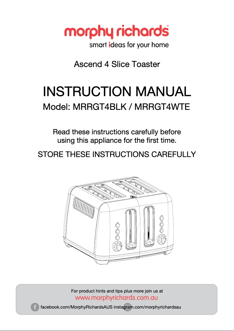 Image de la première page du manuel de l'appareil MRRGT4WTE