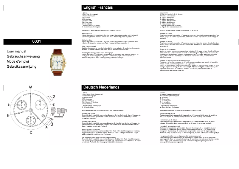Page 1 de la notice Manuel utilisateur Davis 0031