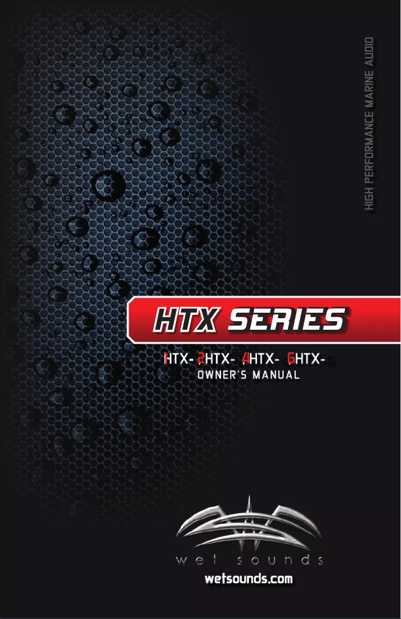 Image de la première page du manuel de l'appareil HTX-1