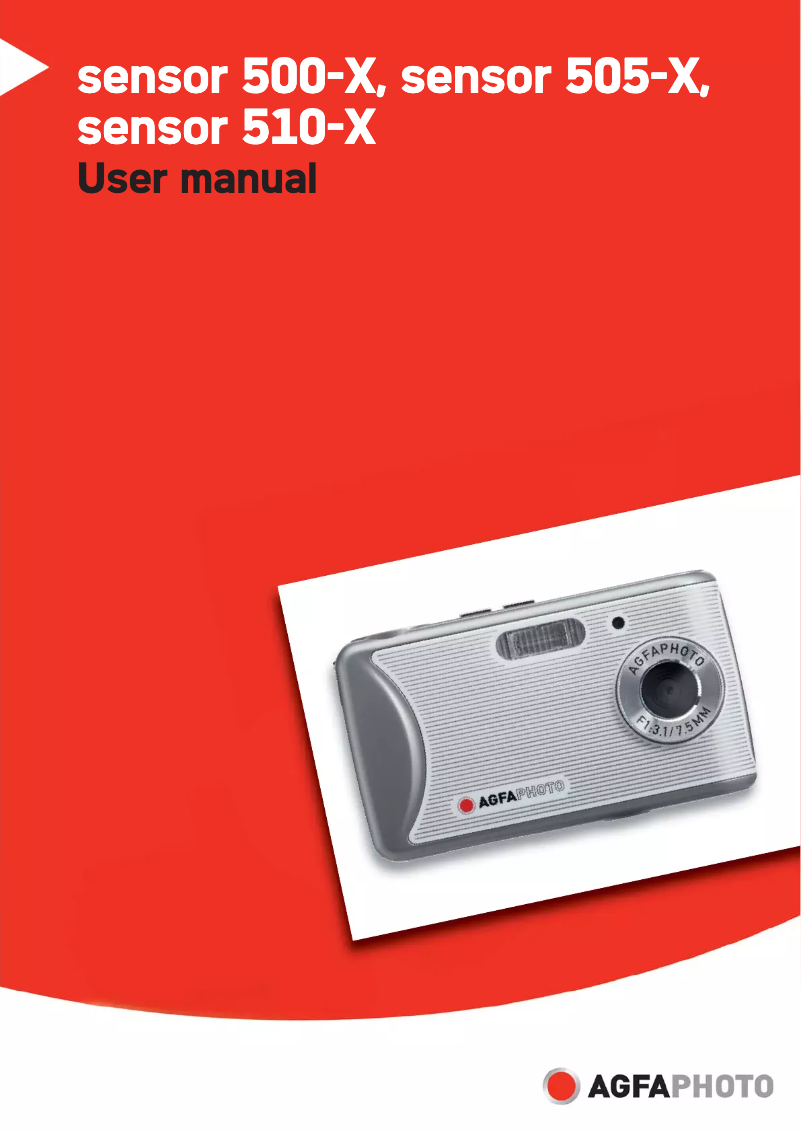 Page n°1 - Manuel utilisateur AgfaPhoto Sensor 505-X