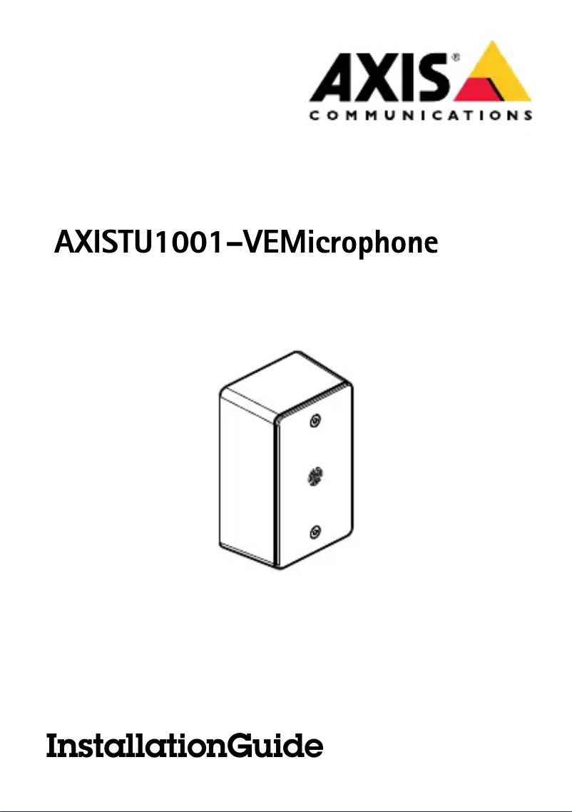 Image de la première page du manuel de l'appareil TU1001-VE