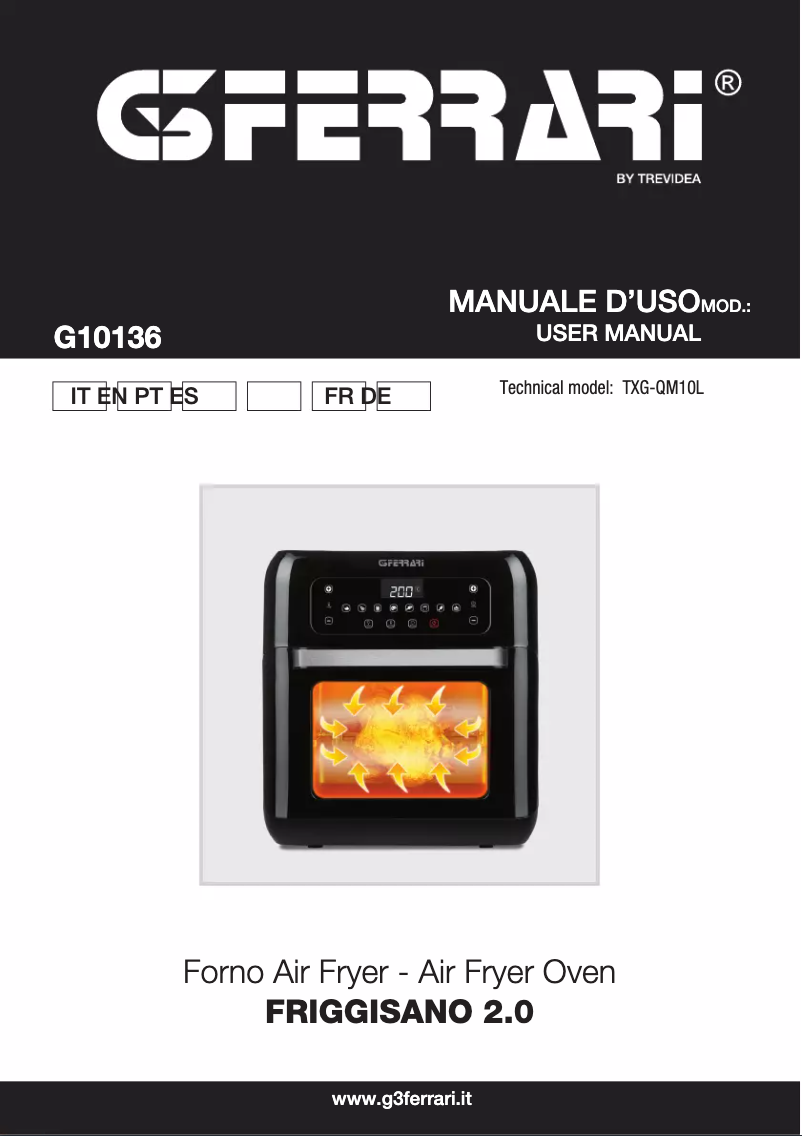 Page n°1 - Manuel utilisateur G3 Ferrari Friggisano 2.0 G10136