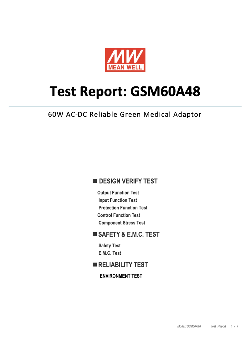 Página 1 del manual Ficha técnica Mean Well GSM60A48-P1J