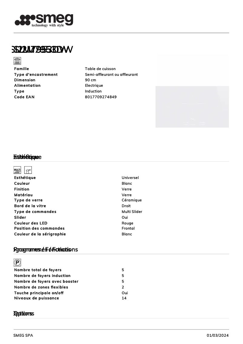 Image de la première page du manuel de l'appareil SI2M7953DW